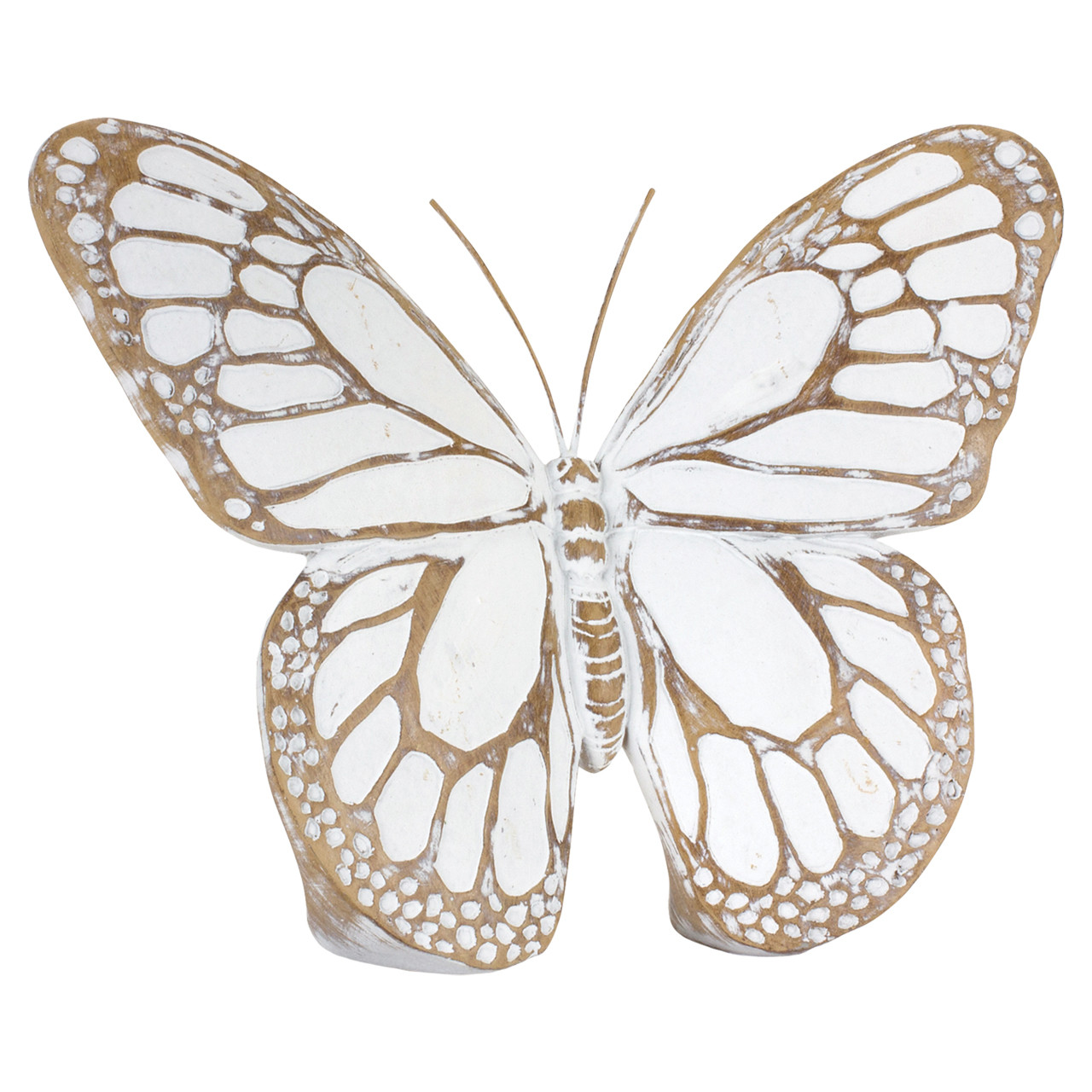 WhiteWashed Wood Butterfly Decor Cloverkey Hospital Gift Shops